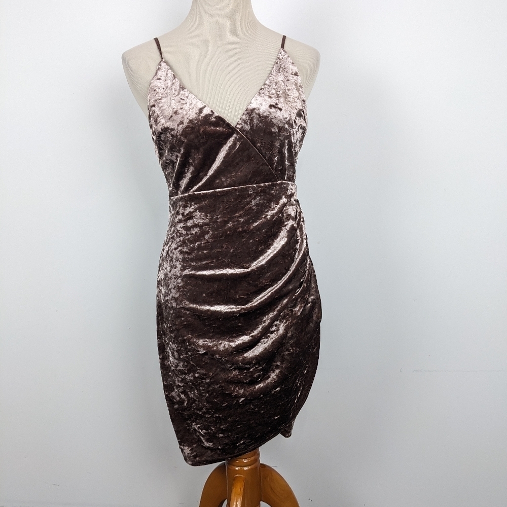 Forever 21 Crushed Velvet Mini Dress Medium